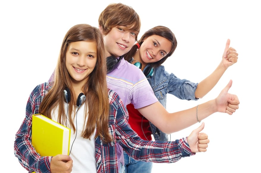 teens gathered for early stage career planning
