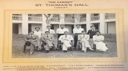 Madras Christian College. ECG is extreme right- Standing