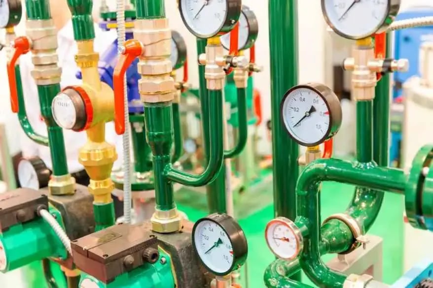 Heating unit on the factory