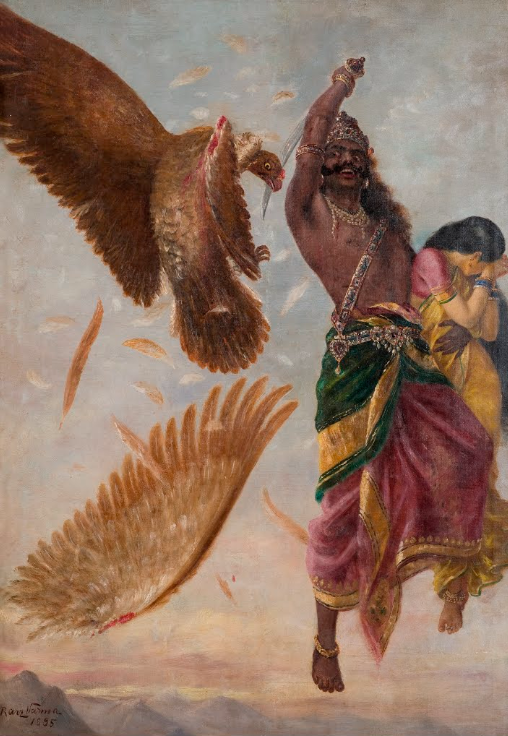 Jatayu Vadh by Raja Ravi Varma