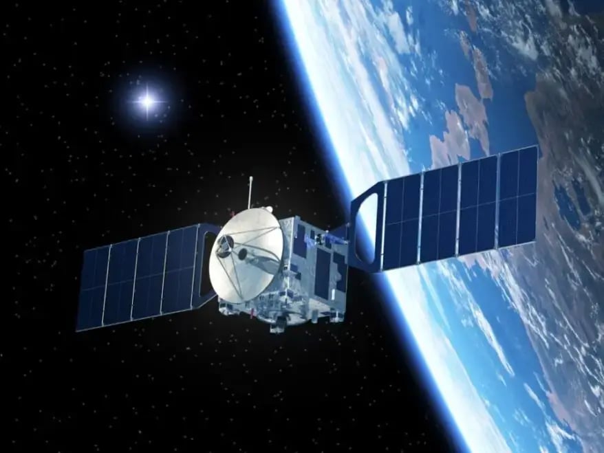 Satellite in space