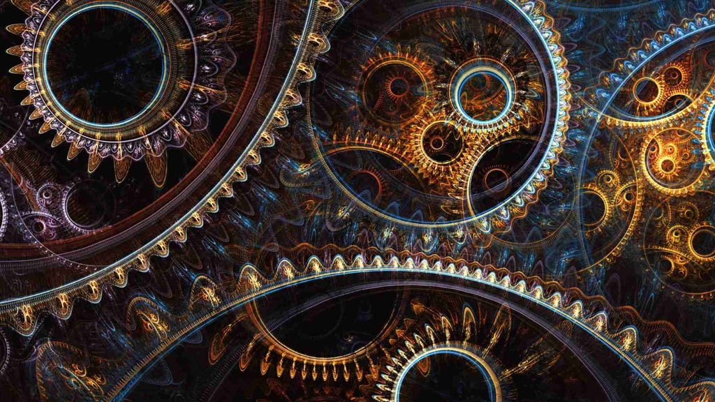 gears in machine
