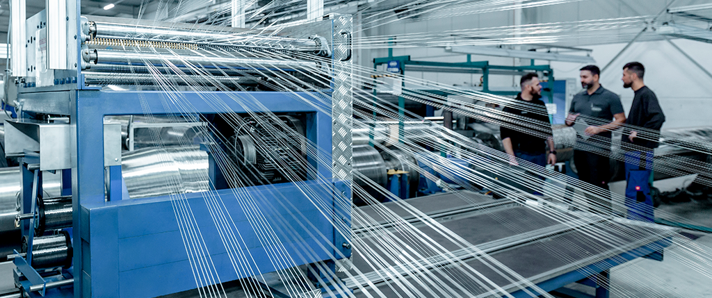 Metallweberei / metal mesh weaving
