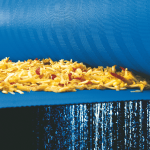 Filterband für industrielle Fruchtsaftproduktion in Einband- und Doppelsiebbandpressen