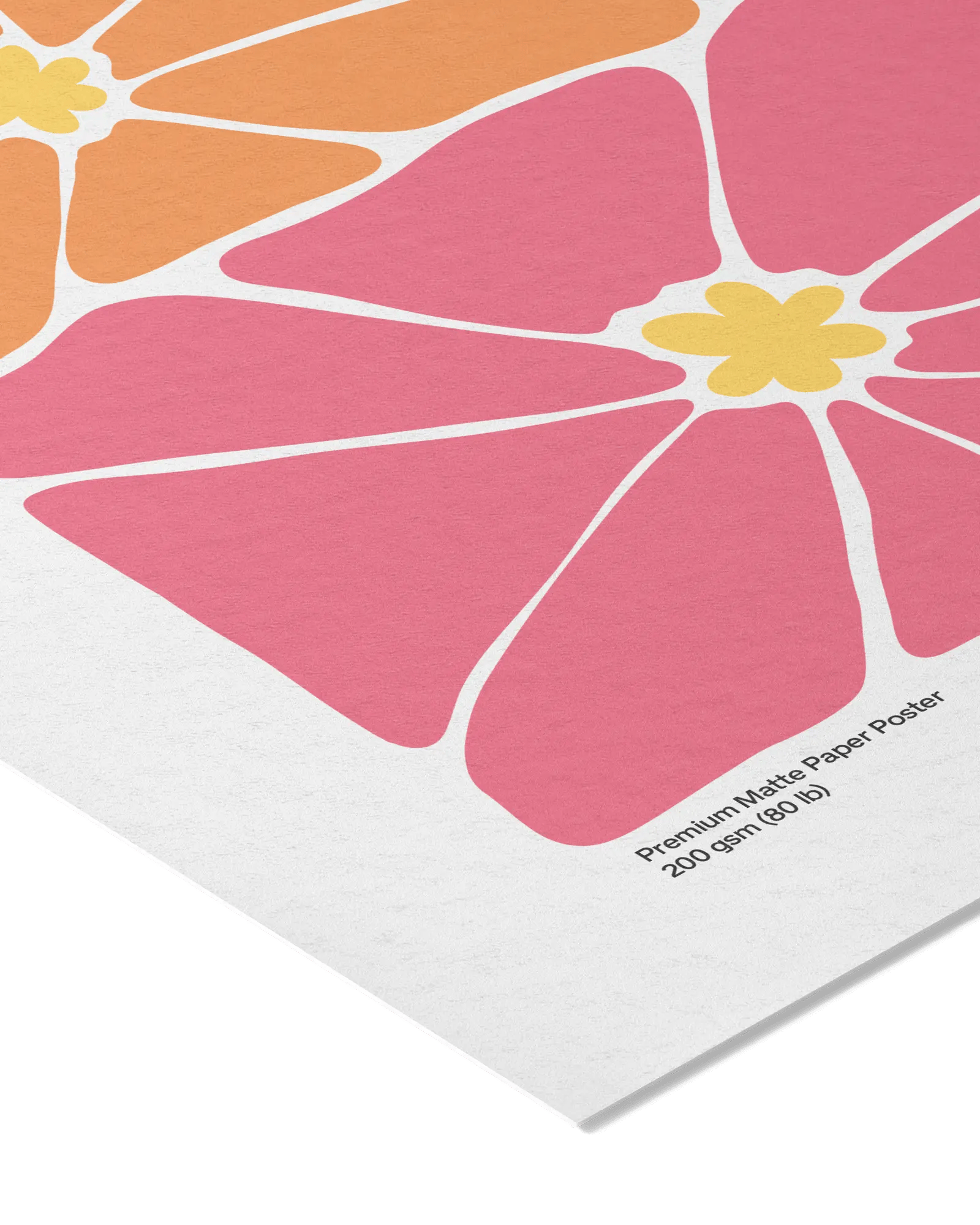 Close-up of the 200 gsm matte paper used for Motivarr framed prints