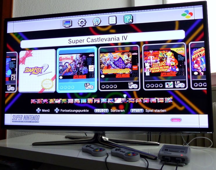 Nintendo Classic Mini mit Fernseher