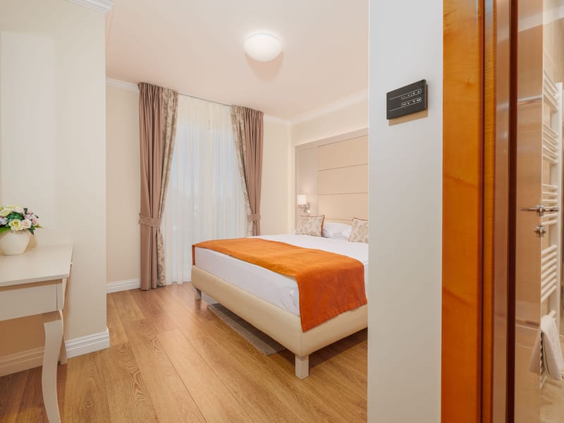 undefined bedroom with sea view in Malinska