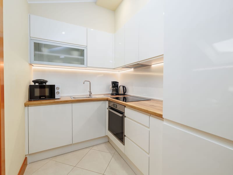 undefined bedroom with sea view in Malinska