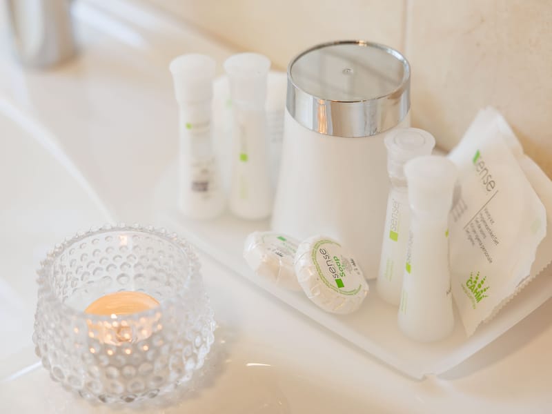 undefined balcony overlooking Adriatic sea in Krk Island