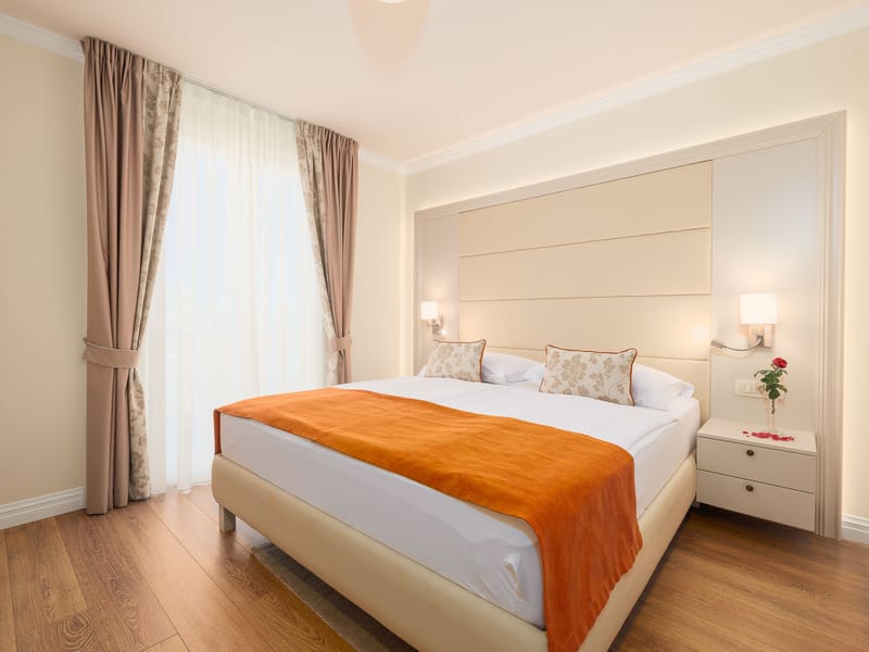 undefined bedroom with sea view in Malinska