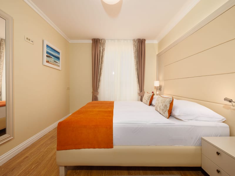 undefined balcony overlooking Adriatic sea in Krk Island