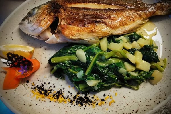 Sea Bream with Swiss Chard and Potatoes