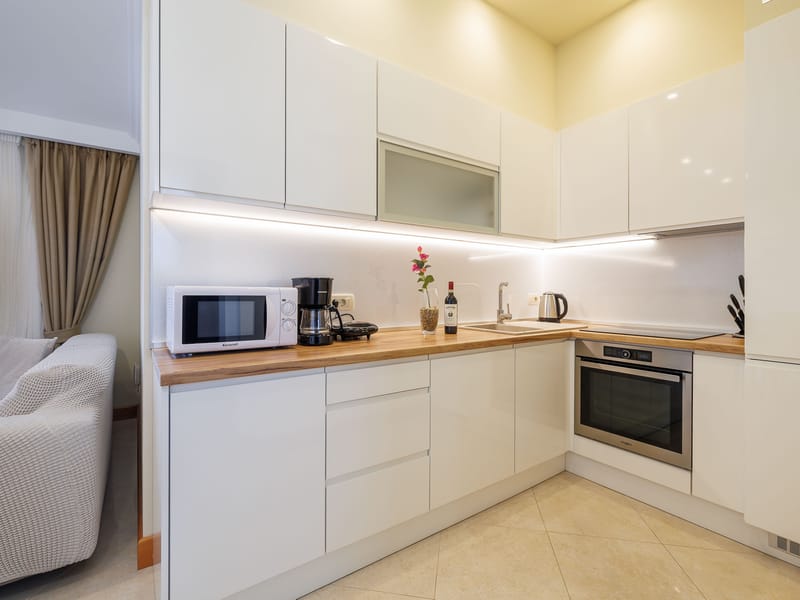 undefined bedroom with sea view in Malinska