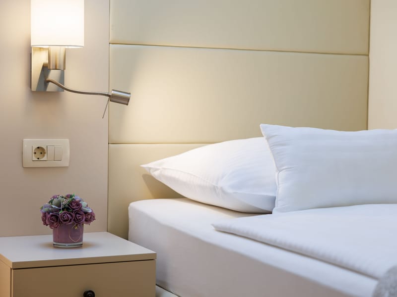 undefined bedroom with sea view in Malinska