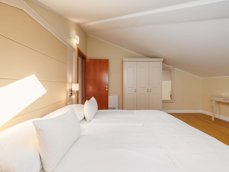 undefined bedroom with sea view in Malinska