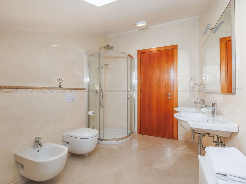 undefined balcony overlooking Adriatic sea in Krk Island