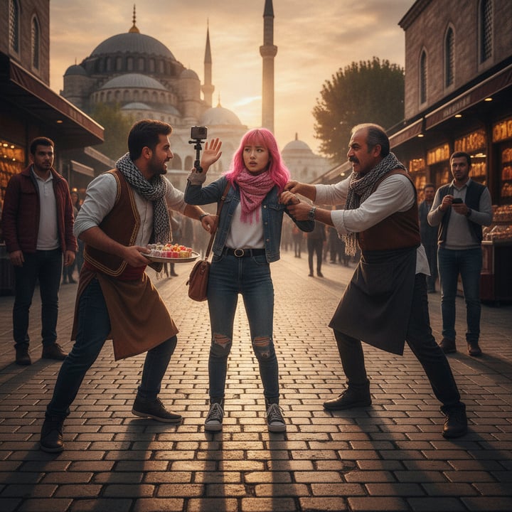 İstanbul'da Turist Tacizi: Japon Yayıncı Rahatsız Edildi, Esnaf Müdahale Etti