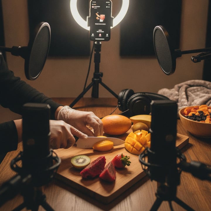 Meyve Kesme Sesleri Sosyal Medyada Viral Oldu: ASMR Fenomeni Yayılıyor