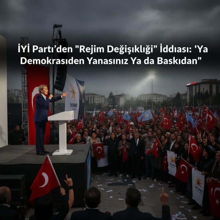 İYİ Parti'den 'Rejim Değişikliği' İddiası: 'Ya Demokrasiden Yanasınız Ya da Baskıdan'