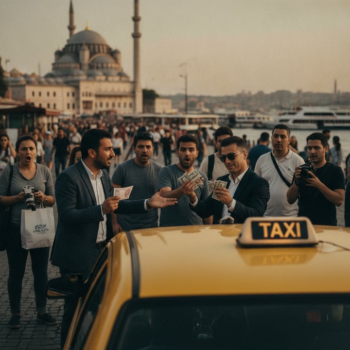 Eminönü'nde Taksimetre Paniği: Turist Sanılan Müşteriden Dolar İsteği Şaşırttı