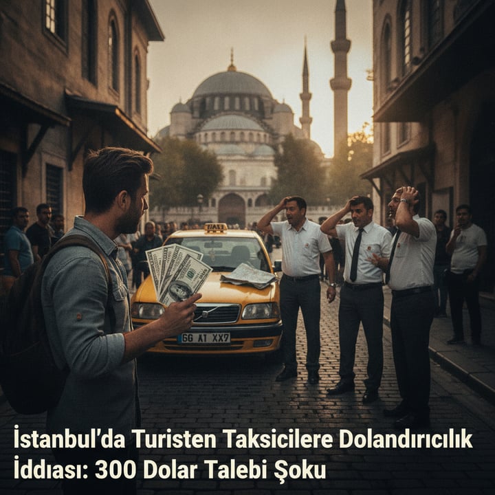 İstanbul'da Turistten Taksicilere Dolandırıcılık İddiası: 300 Dolar Talebi Şoku