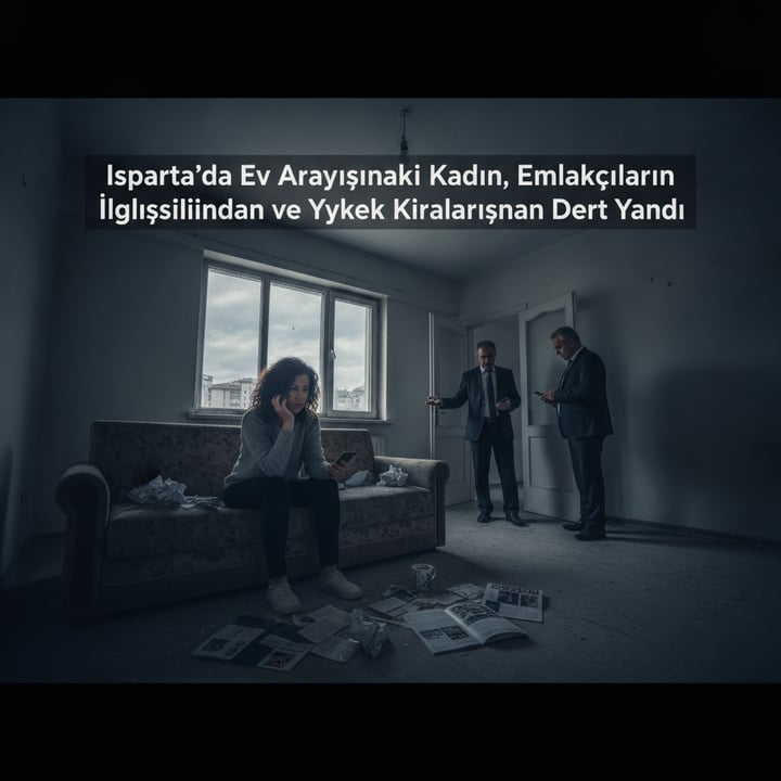 Isparta'da Ev Arayışındaki Kadın, Emlakçıların İlgisizliğinden ve Yüksek Kiralarından Dert Yandı