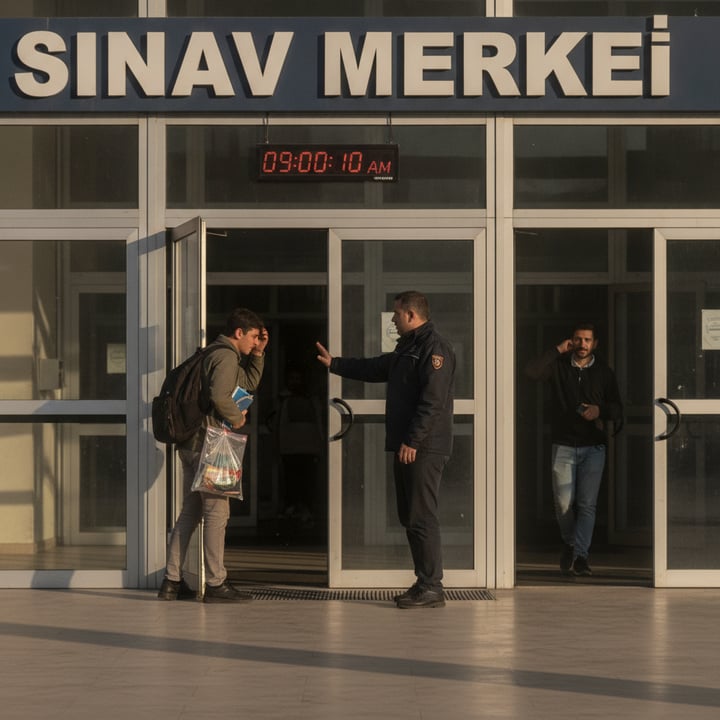 Sınav Merkezine 10 Saniye Geç Kalan Aday Kapıdan Döndü
