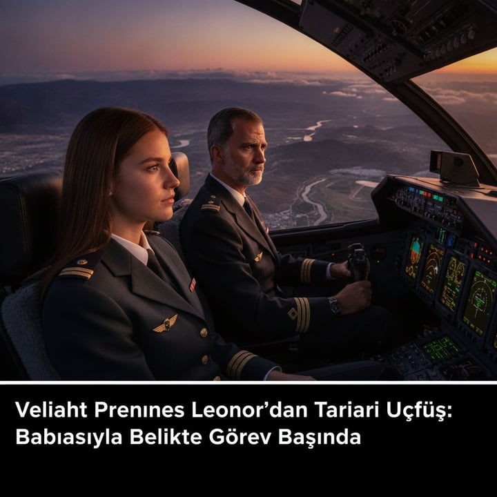 Veliaht Prenses Leonor'dan Tarihi Uçuş: Babasıyla Birlikte Görev Başında