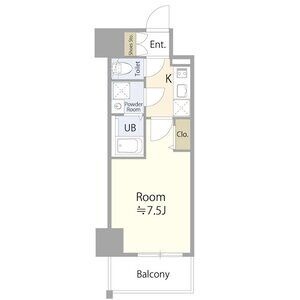 C 1Kの間取り図