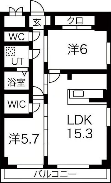 602の間取り図