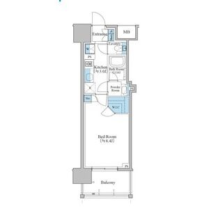 G 1Kの間取り図