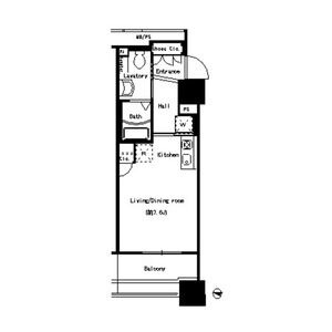 D 1Rの間取り図