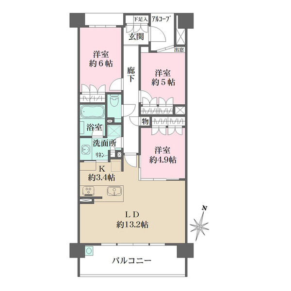106の間取り図