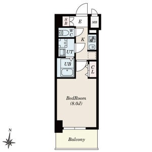 Ⅴ 1Kの間取り図