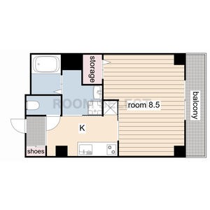 C 1Kの間取り図