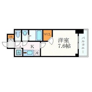 F 1Kの間取り図