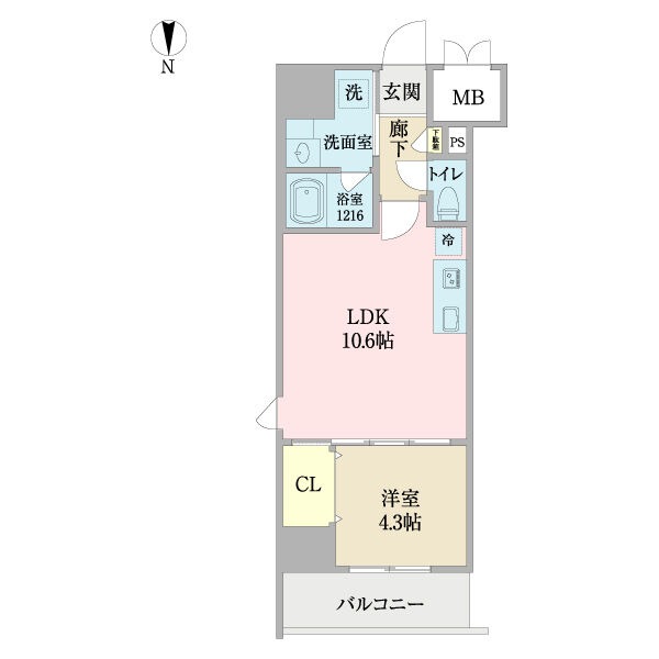 Ⅰ 1LDKの間取り図
