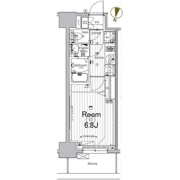 C1 1Kの間取り図
