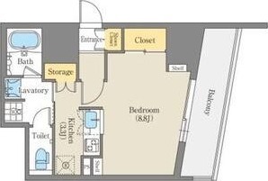 1Rの間取り図