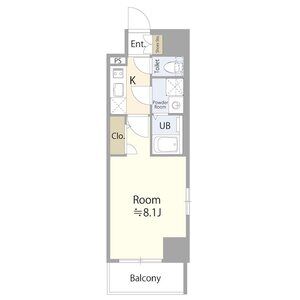 1Kの間取り図