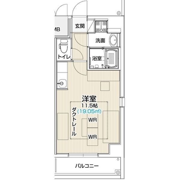 1Rの間取り図