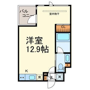 B 1Rの間取り図