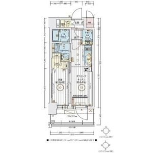 C1 1DKの間取り図