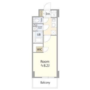 B1 1Kの間取り図