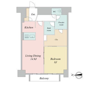 906の間取り図