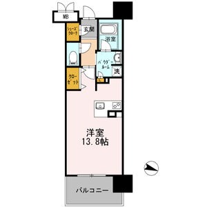 A 1Rの間取り図