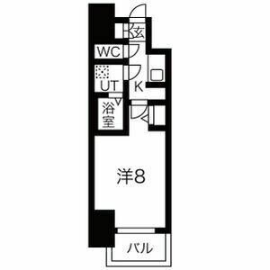 A 1Kの間取り図