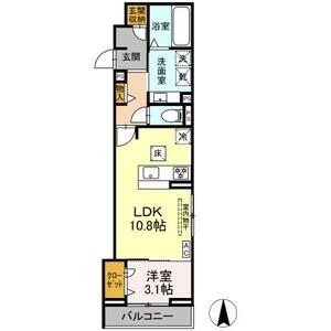102の間取り図