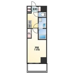 A 1Kの間取り図