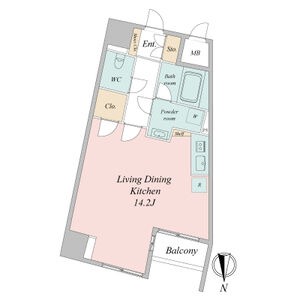 L 1Rの間取り図